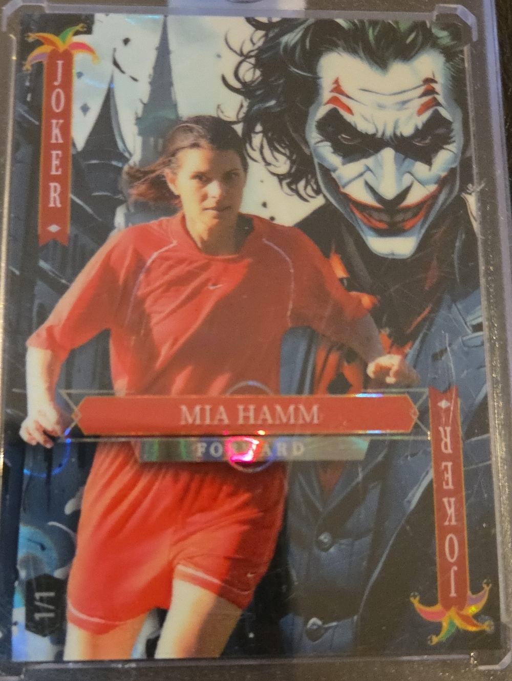 Mia Hamm Soccer Trading Card - Red Jersey
